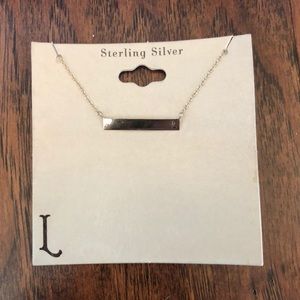 Dainty L Bar Necklace! NWT! Never Worn!